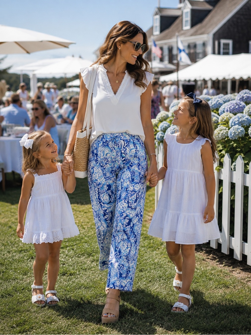 EEUC Lilly Pulitzer Blue Multi Paisley Print Kelly Pants
